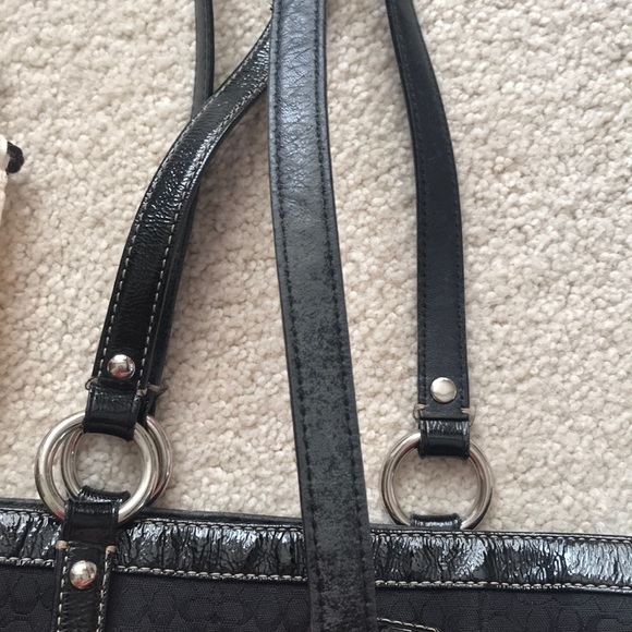 EUC Black Coach Purse with Patent Leather Straps - Picture 4 of 8